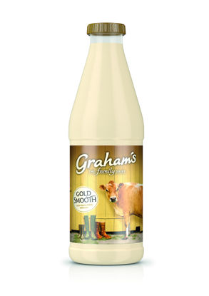 Picture of Graham's Gold Top Smooth Jersey Milk 1 Litre