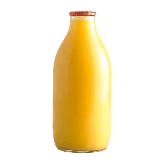Orange Juice 1 Pint Glass Bottle