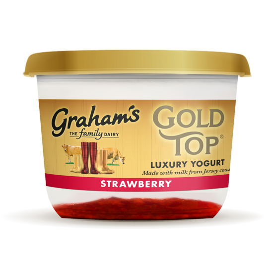 Picture of Graham's Strawberry Gold Top Yogurt 450g