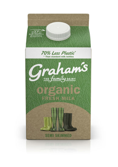 Picture of Graham's Organic Semi Skimmed Milk 500ml (Carton)