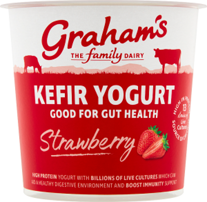Picture of Graham's Kefir Yogurt - Strawberry 350g