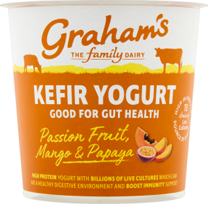 Picture of Graham's Kefir Yogurt - Passionfruit, Mango & Papaya 350g